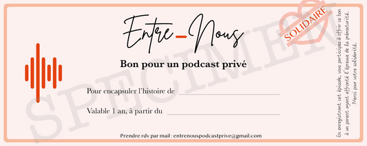 Bon pour un Podcast Privé solidaire